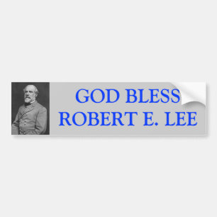 Autocollant De Voiture Dieu bénissent Robert E Lee