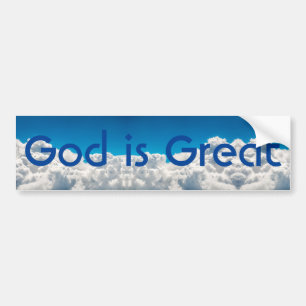 Autocollant De Voiture Dieu est grand Sticker pare-chocs