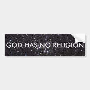 Autocollant De Voiture Dieu n'a aucune religion