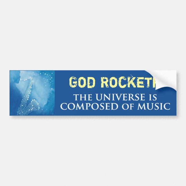 Autocollant De Voiture Dieu Rocketh (Devant)