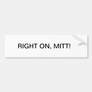 AUTOCOLLANT DE VOITURE DIEU VOUS BÉNISSE, SÉNATEUR ROMNEY.