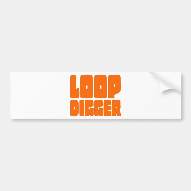 AUTOCOLLANT DE VOITURE DIGGER DE BOUCLE (Devant)