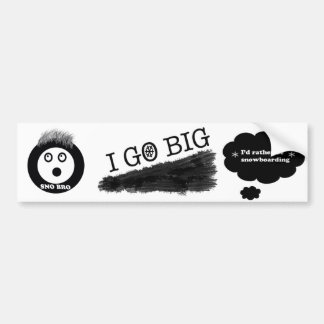 Autocollant De Voiture disparaissent grand, le bro de sno, identification