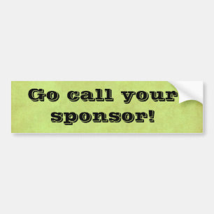 Autocollant De Voiture disparaissent l'appel votre sponsor