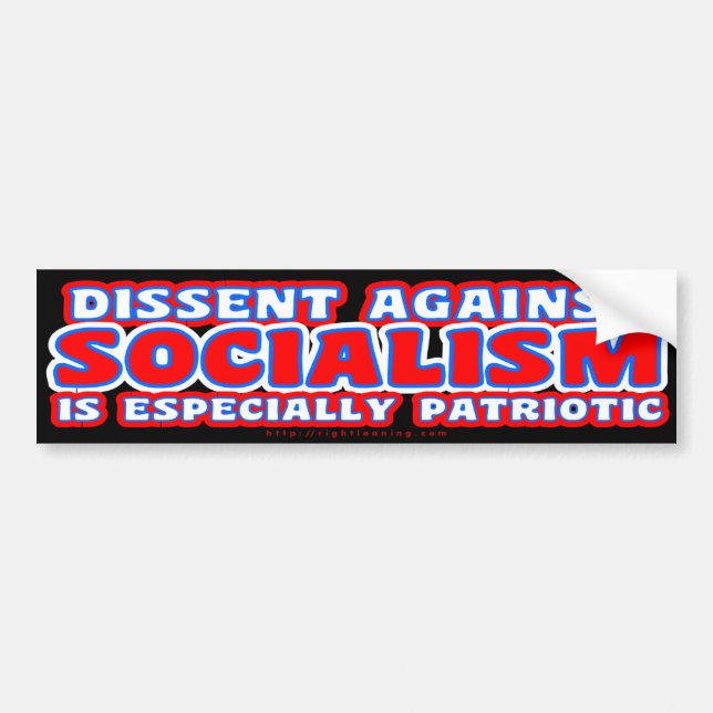 Autocollant De Voiture Dissidence (contre le socialisme) (Devant)