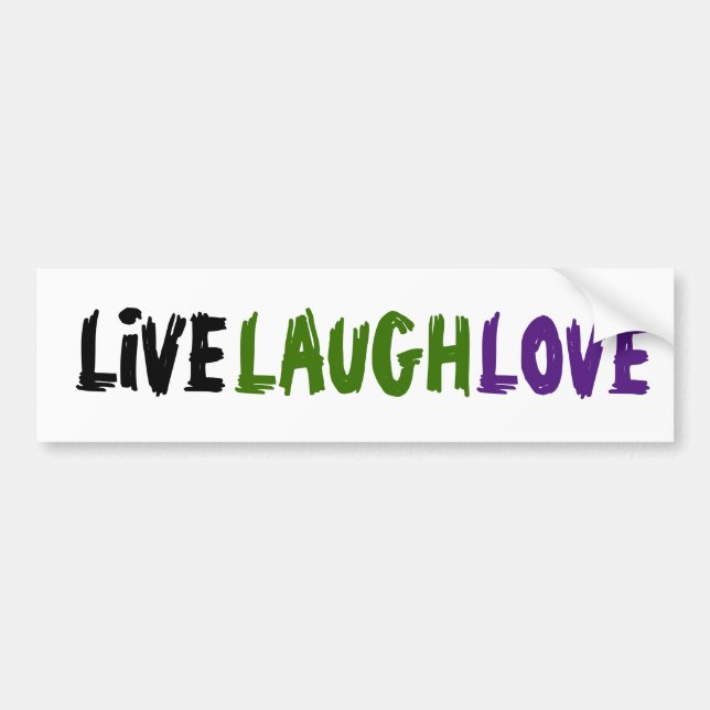Autocollant De Voiture Distressed LIVE RIGH LOVE LOVE partager une certai (Devant)
