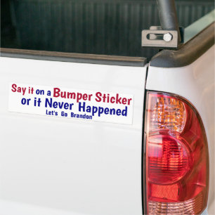 Autocollant De Voiture Dites-le sur un Sticker de pare-chocs ou cela ne s