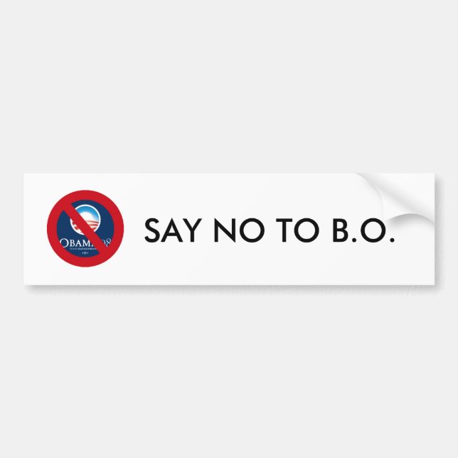 AUTOCOLLANT DE VOITURE DITES NON À B.O. (Devant)