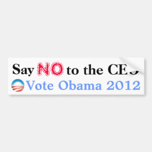 Autocollant De Voiture Dites non le le Président, vote Obama