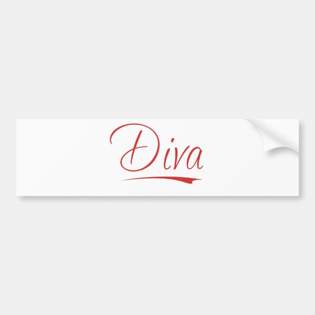 Autocollant De Voiture diva (Devant)