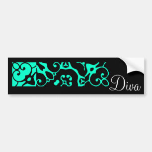 Autocollant De Voiture Diva Designer Name II Bumper Sticker