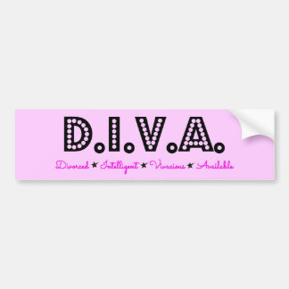 Autocollant De Voiture DIVA femme divorcée