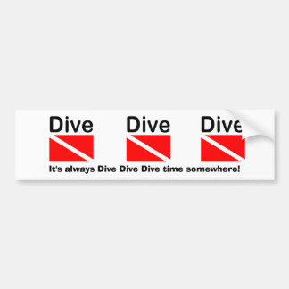 Autocollant De Voiture DIVE DIVE DIVE DIVE - Bumper Sticker