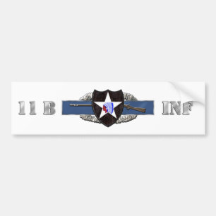 Autocollant De Voiture Division d'infanterie 11B 2ème