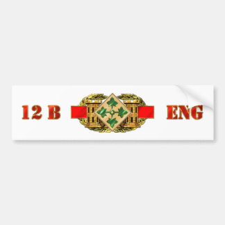 Autocollant De Voiture Division d'infanterie 12B 4ème