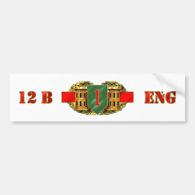 Autocollant De Voiture Division d'infanterie 12B ęr (Devant)