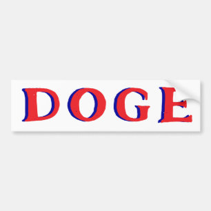 Autocollant De Voiture DOGE Département de l'efficacité du gouvernement