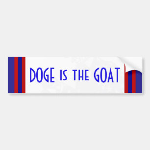 Autocollant De Voiture DOGE est le département de la chèvre de l'efficaci