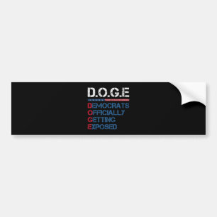 Autocollant De Voiture DOGE Ministère De L'Efficacité Gouvernementale