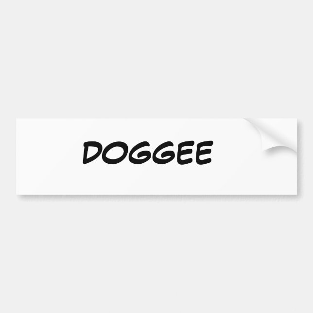 Autocollant De Voiture Doggee not Doge (Devant)