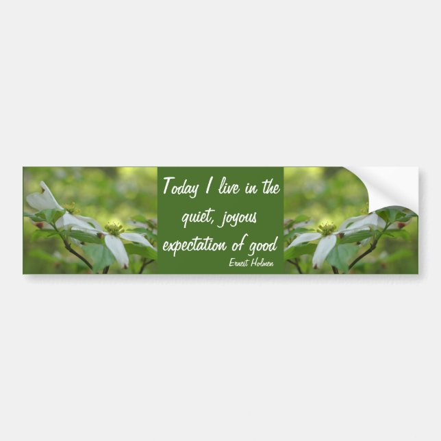 Autocollant De Voiture Dogwood Goodness Inspirational Quote  (Devant)
