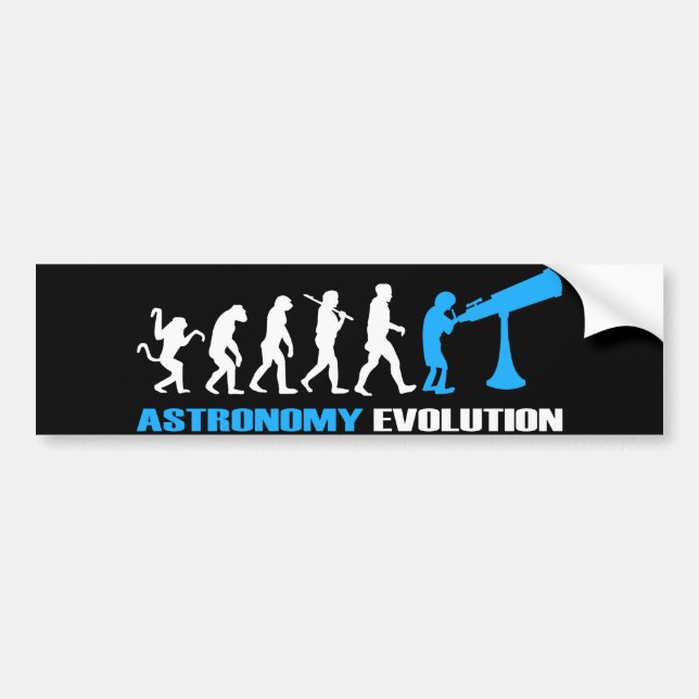 Autocollant De Voiture Don d'astronomie Évolution (Devant)