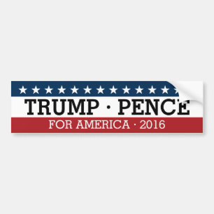 Autocollant De Voiture Donald Trump Mike Pence - Conception traditionnell