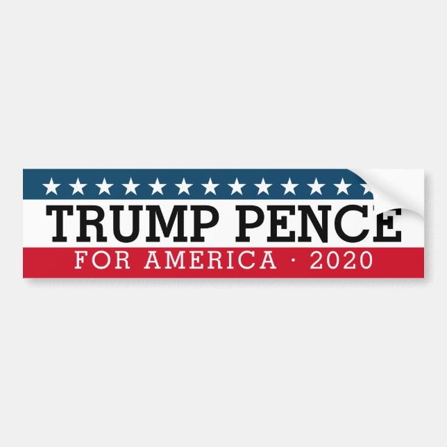 Autocollant De Voiture Donald Trump Mike Pence - Conception traditionnell (Devant)
