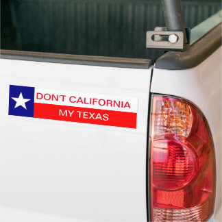 Autocollant De Voiture Don't California My Texas, Sticker de pare-chocs T