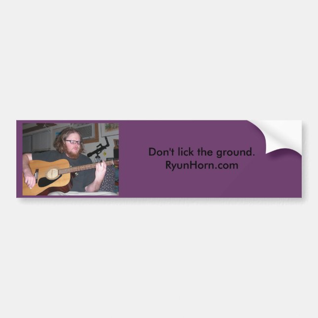 Autocollant De Voiture Don'tLickBumperSticker (Devant)
