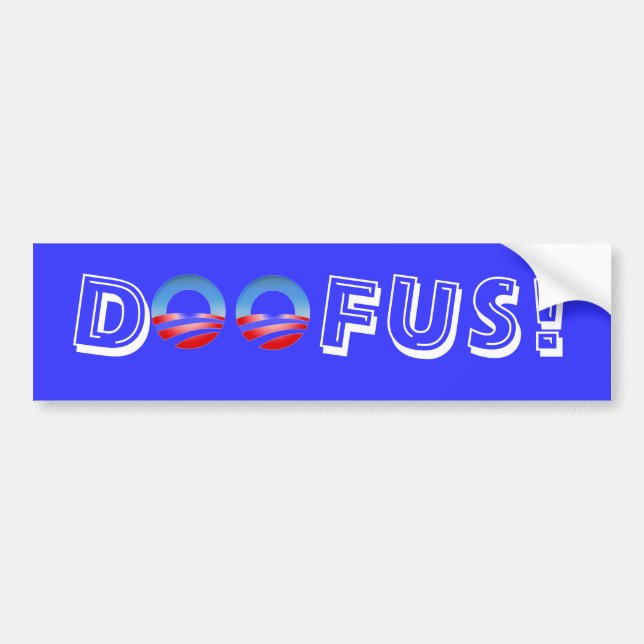 AUTOCOLLANT DE VOITURE DOOFUS ! (Devant)
