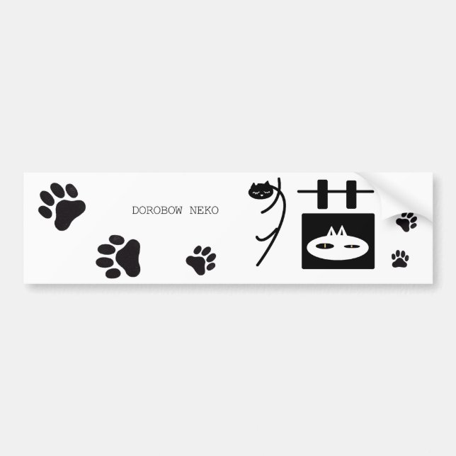 AUTOCOLLANT DE VOITURE DOROBOW NEKO (Devant)