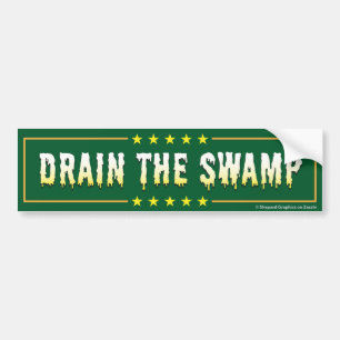 Autocollant De Voiture DRAIN SWAMP Stop Bad bureaucrates & politiciens