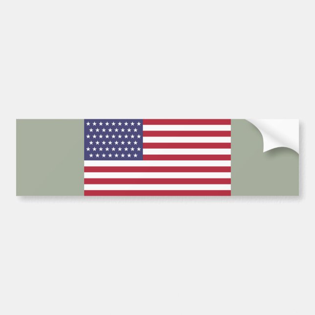 Autocollant De Voiture Drapeau 51 étoiles des États-Unis d'Amérique (État (Devant)