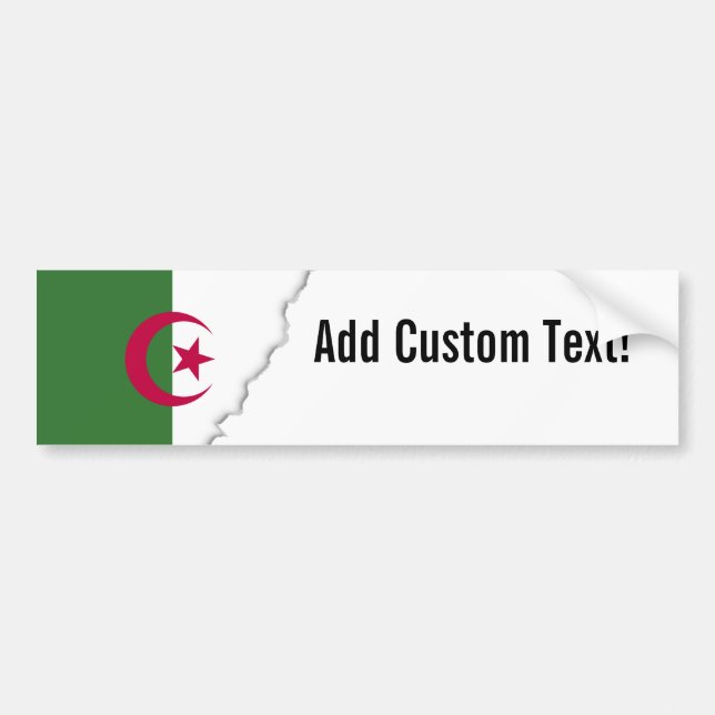Autocollant De Voiture Drapeau Algérie (Devant)
