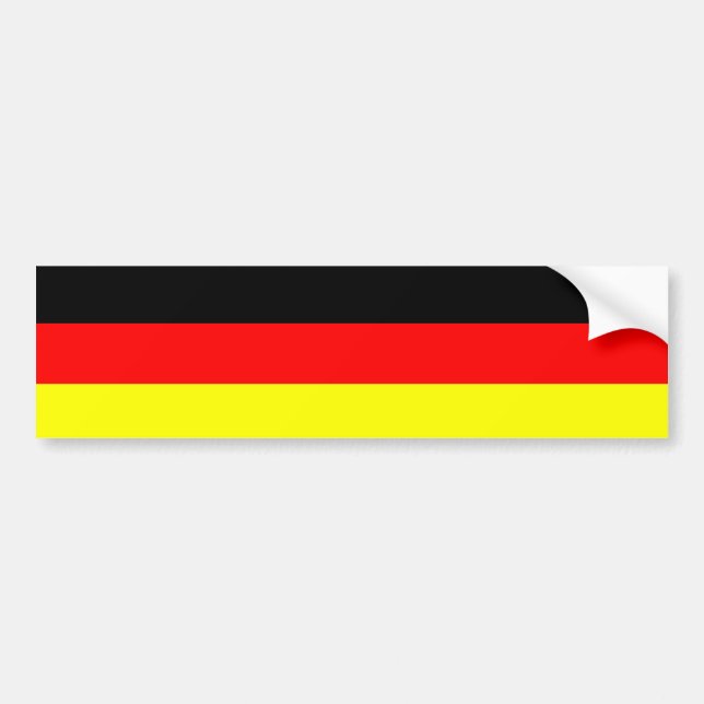 Autocollant De Voiture Drapeau allemand (Devant)