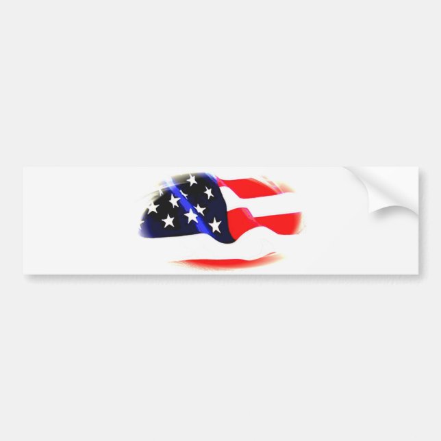 Autocollant De Voiture Drapeau américain (Devant)