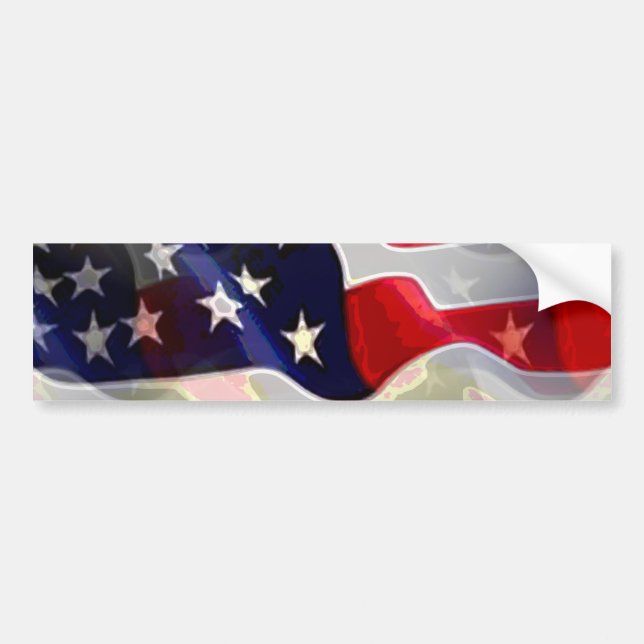 Autocollant De Voiture Drapeau américain (Devant)