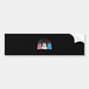 Autocollant De Voiture Drapeau américain 4 juillet Joyeux Cochon De Guiné