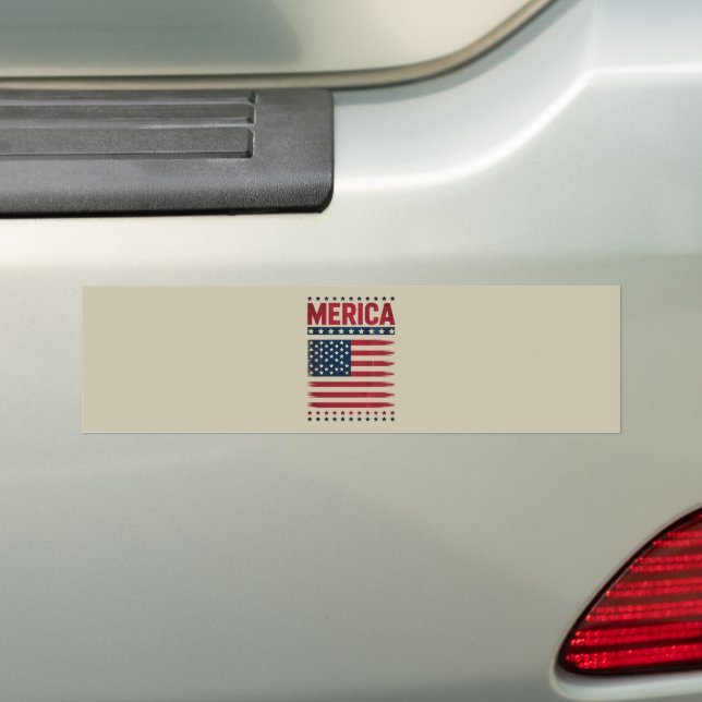 Autocollant De Voiture Drapeau Américain 4 Juillet Merica (En voiture)