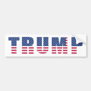 Autocollant De Voiture Drapeau américain du président Donald Trump aux 