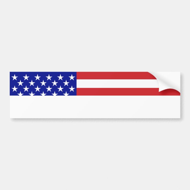 Autocollant De Voiture Drapeau américain - Écrivez votre propre texte (Devant)