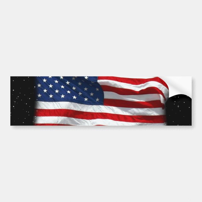 Autocollant De Voiture Drapeau américain patriotique États-Unis (Devant)