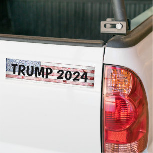 AUTOCOLLANT DE VOITURE DRAPEAU AMÉRICAIN TRUMP 2024