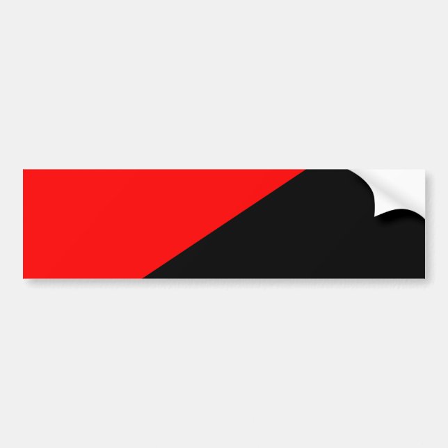Autocollant De Voiture Drapeau anarchiste (Anarchisme) (Devant)