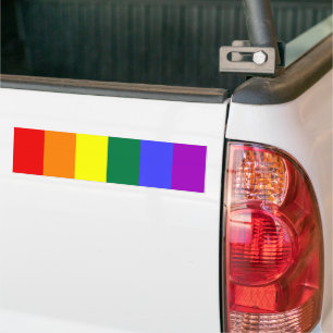 Autocollant De Voiture Drapeau arc-en-ciel gay pride