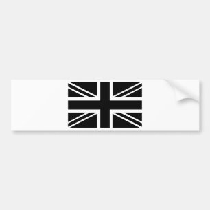 Autocollant De Voiture Drapeau BLack & White Classic Union Jack British (