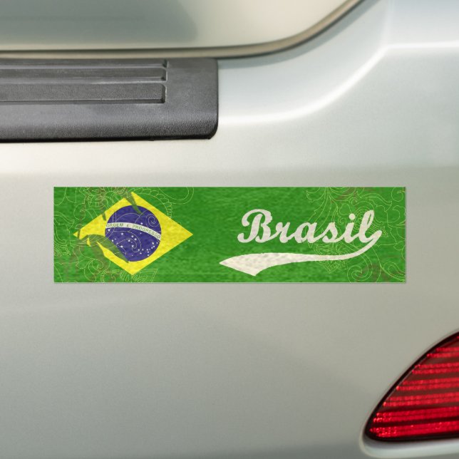 Autocollant De Voiture Drapeau brésilien (En voiture)
