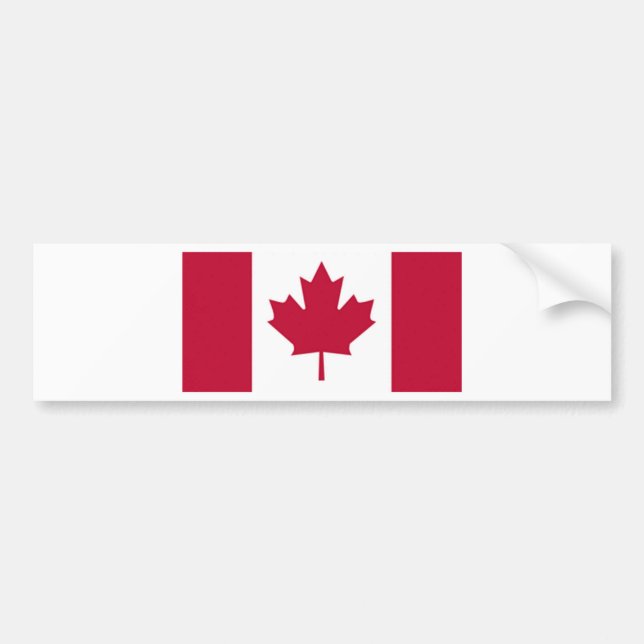 Autocollant De Voiture Drapeau canadien (Devant)