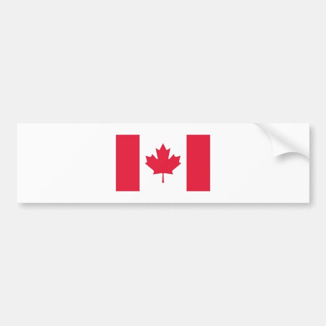 Autocollant De Voiture Drapeau canadien (Devant)